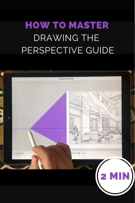 Everything you need to know about the Procreate perspective guide tool, in 60 seconds (well, almost). Procreate Perspective Tutorial, Perspective Procreate, Procreate Perspective, Perspective Guide, Perspective Lines, Architectural Engineering, Procreate Ipad Art, Architectural Rendering, Master Drawing