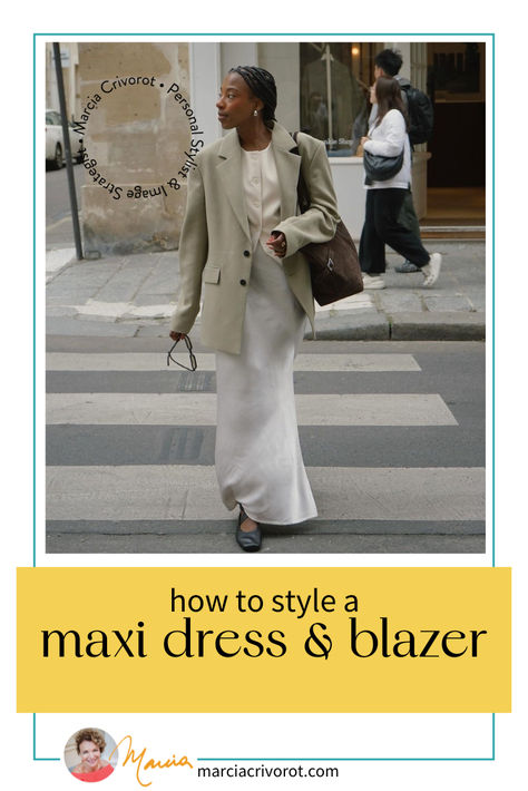 Long dress & blazer Maxi Dress And Blazer Outfit, Versatile Fall Outfits, How To Style A Maxi Dress, Style Inspiration Street, Chic Style Inspiration, Effortless Chic Style, Dress Blazer, Street Style Fall Outfits, Monochromatic Outfit