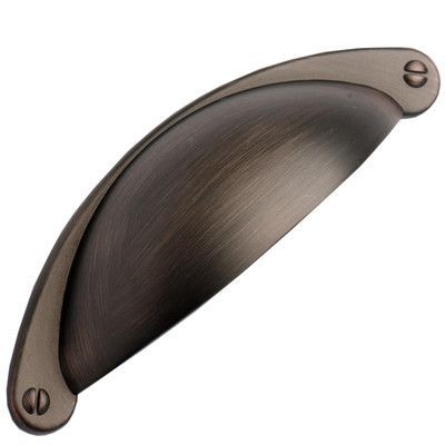 Southern Hills Hardware 2 1/2" Center Cup/Bin Pull Finish: Oil Rubbed Bronze Cup Pulls, Oil Rubbed Bronze Cabinet Pulls, Rubbed Bronze Kitchen, Oil Rubbed Bronze Cabinet Hardware, Cabinet Cup Pulls, Refinish Kitchen Cabinets, Contemporary Bar, Cup Pulls, Hardware Finishes