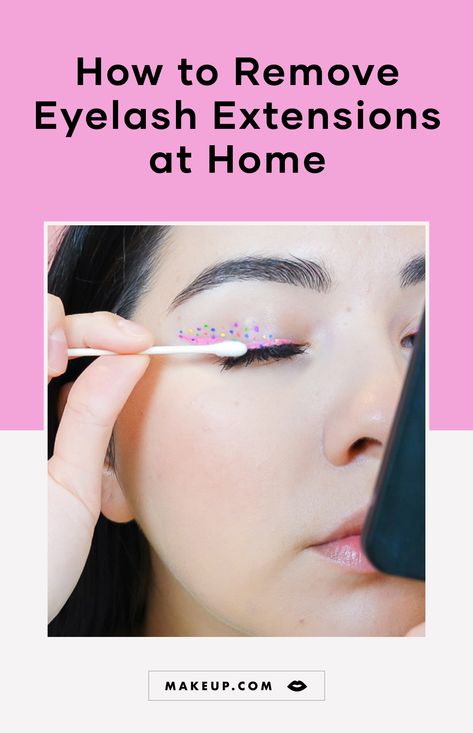 Eyelash extensions are great for adding extra length and volume, but make sure you remove them safely if you plan on doing it at home. Here’s how. #eyelashextensions #eyelashextensionsremoveal #eyelashextensionshowto #eyelashes #eyelashesmakeup #eyemakeup #beautytip #makeuptips Eyelash Extension Removal At Home, How To Remove Eyelash Extensions At Home, Remove Eyelash Extensions, Remove Lash Extensions, Eyelash Extensions At Home, Girlfriend Necklaces, Necklaces For Girlfriend, Eyelash Extensions Makeup, Makeup Routine Guide