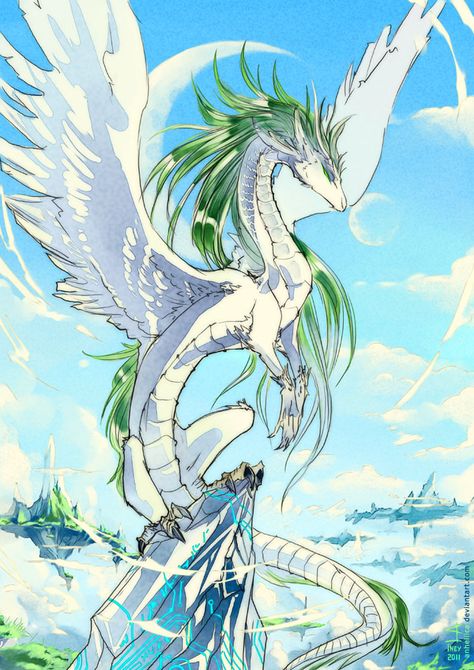 White dragon, Dragon and deviantART on Pinterest Noodle Dragon, Mythological Beasts, Feathered Dragon, Eastern Dragon, Dragon Sketch, Cool Dragons, Dragon Girl, Beautiful Dragon, Fantasy Beasts