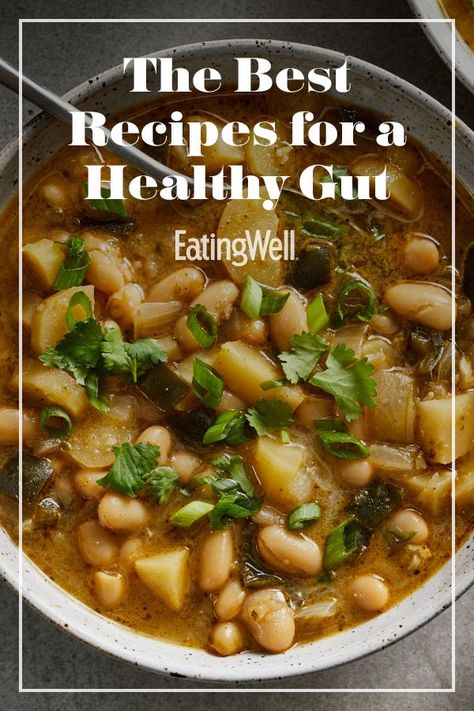 Digestive Food Recipes, Fiber Rich Meals Delicious Recipes, Fiber One Recipes, Fiber Rich Soups, Eatingwell Recipes Healthy Dinners, Quick Gut Healthy Meals, Probiotic Dinner Recipes, Prebiotic Meals, Fiber Rich Recipes Meals