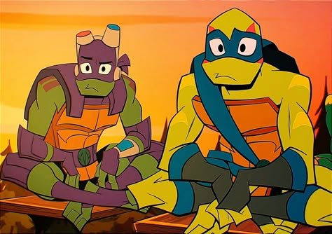 Rottmnt Twins, Disaster Twins Tmnt, Rottmnt Disaster Twins, Rottmnt Drawing, Rise Leo, Disaster Twins, Tmnt Wallpaper, Donatello Tmnt, Turtle Tots