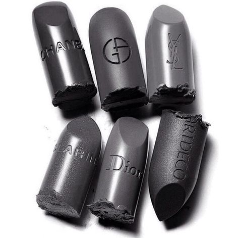 #lipstick #lips #black #Black and White #dior #christian dior #Chanle #coco chanel #love #yves saint laurent Gray Lipstick, Lipstick Pictures, Lip Pictures, Grey Lipstick, Ysl Makeup, Lipstick Brands, Ysl Beauty, Beauty Bar, Lipstick Lip