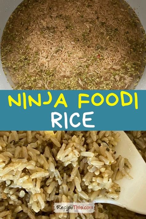 Ninja Foodi Brown Rice Ninja Foodi Rice, Air Fryer Recipes Ninja, Foodi Pressure Cooker Recipes, Ninja Foodi Pressure Cooker Recipes, Ninja Foodi Air Fryer Recipes, Best Instapot Recipes, Long Grain Brown Rice, Forbidden Rice, Fiber Recipes