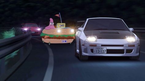 Spongebob wallpaper, SpongeBob SquarePants, race cars, anime Computer Wallpaper Hd, Tokyo Drift, Mobil Drift, R Wallpaper, Jdm Wallpaper, Computer Wallpaper Desktop Wallpapers, Spongebob Wallpaper, Cute Laptop Wallpaper, Initial D