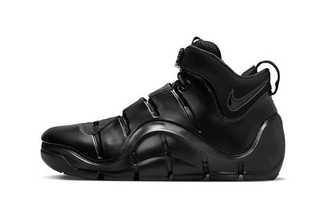 Nike LeBron 4 Anthracite FJ1597-001 Release Info | Hypebeast Lebron 4, Nike Snkrs, Foam Posites, Nike Lebron, Nike Basketball, Athletic Performance, Triple Black, Nike Zoom, Basketball Players