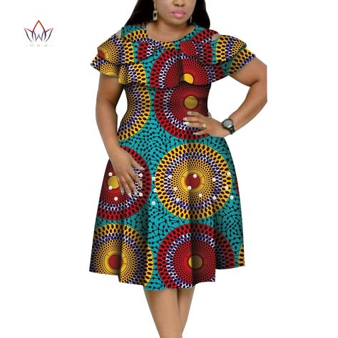 New Bazin Riche African Ruffles Collar Dresses for Women Dashiki Print Pearls Dresses Vestidos Women African Clothing WY4401 - AliExpress Collar Dresses For Women, African Dresses Plus Size, Ruffles Collar, Collar Dresses, Traditional African Clothing, Long African Dresses, African Dresses For Kids, Best African Dresses, Short African Dresses