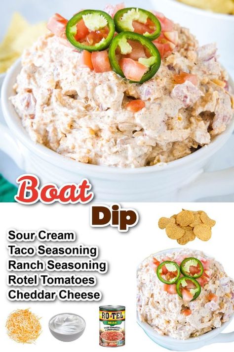 Viral Tik Tok Recipes, Tik Tok Recipes, Boat Dip, Tik Tok Viral, Rotel Tomatoes, Easy Slow Cooker Recipes, Ranch Seasoning, Easy Slow Cooker, Yummy Dips