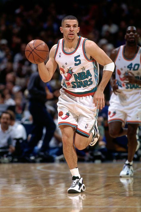 Jason Kidd - NBA All-Star Game 1997 Jason Kidd, Basketball Photography, Fleece Quarter Zip, Nba Legends, Nba Stars, Sports Hero, Basketball Pictures, Nba Jersey, Dallas Mavericks