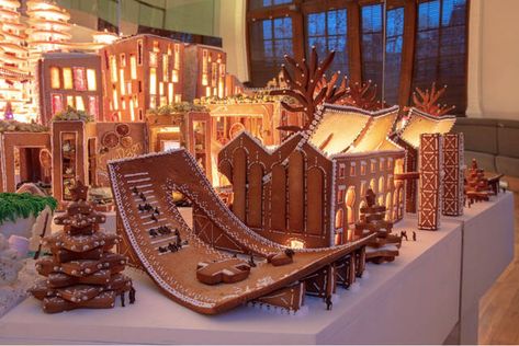 V&A · The Museum of Architecture's Gingerbread City Gingerbread City, Gingerbread Creations, Ginger House, Gingerbread House Cookies, Xander Cage, Return Of Xander Cage, Gingerbread House Decorations, Christmas Gingerbread House, House Decorating