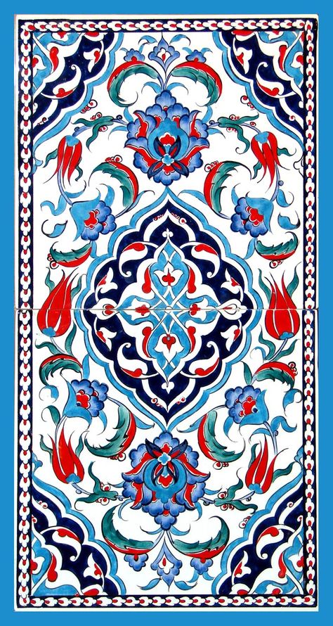 Iznik tiles Islamic Tiles, Iznik Tile, Turkish Tile, Turkish Tiles, Turkish Pattern, Islamic Patterns, Turkish Ceramics, Turkish Design, Islamic Art Pattern