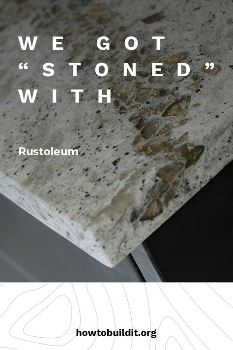 We're not talking about weed, we are talking about the awesome and easy to use Rustoleum product that provides a stone look to most any surface. Rustoleum stone spray paint works great on counters if you want the stone effect. Quick Transformations that aren't expensive. Rustoleum Countertop Paint, Spray Paint Countertops, Painting Bathroom Countertops, Rustoleum Countertop, Stone Spray Paint, Countertop Transformations, Spray Paint Projects, Paint Fireplace, Painting Countertops