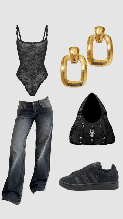 Latin Mafia, 00s Fashion, London Outfit, Evening Outfits, Simple Trendy Outfits, Basic Outfits, Lookbook Outfits, Teen Fashion Outfits, Polyvore Outfits