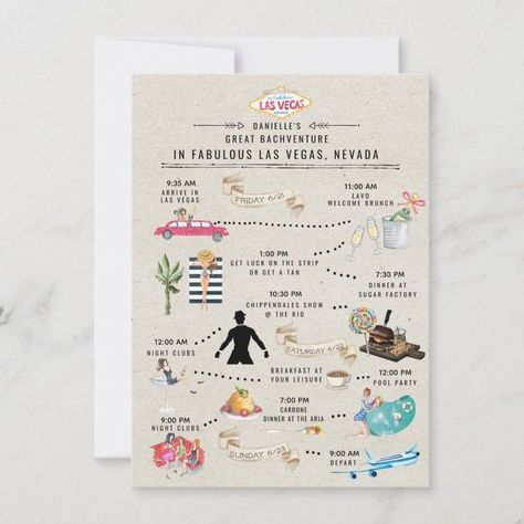 Bachelorette Weekend Itinerary  Las Vegas  Zazzle Europe Backpacking, Europe Packing, Itinerary Design, Bachelorette Weekend Itinerary, Las Vegas Bachelorette, Vegas Bachelorette Party, Vegas Travel, Traveling Europe, Vegas Bachelorette