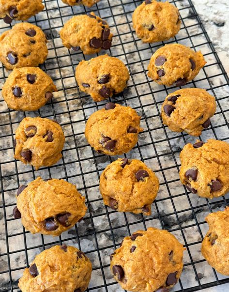 Soft Pumpkin Chocolate Chip Cookies - The Cookin Chicks Soft Pumpkin Chocolate Chip Cookies, Spoon Cookies, Pumpkin Chip, The Cookin Chicks, Pumpkin Sugar Cookies, Chocolate Chip Cookies Ingredients, Homemade Chocolate Chips, Pumpkin Chocolate Chip Bread, Pumpkin Cinnamon Rolls