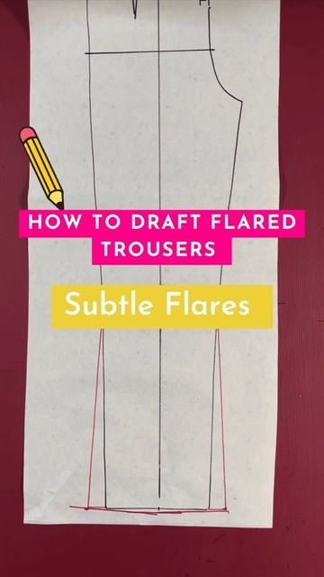 @charlotta_patterncuttingschool on Instagram: "Mini Tutorial - Flared trousers Part 2 coming up… #schoolofpatterncutting #Drafting #patterncutting #patternmaking #dressmaking #fashionschool #fashionstudent #vintagefashion #patterndrafting #sewing #vintagesewing #selfdrafted" Flare Trousers Pattern, Flare Pants Pattern Sewing, Flared Pants Pattern, Flare Pants Pattern, Pants Pattern Free, Ankara Trousers, Trousers Pattern, Trouser Pattern, Mini Tutorial