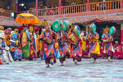 Hemis-Festival, Ladakh Sikkim Dance, Hemis Festival, Mountain Temple, Indian Dance, Folk Dance, Birthday Decorations, Temple, Festival, Birthday