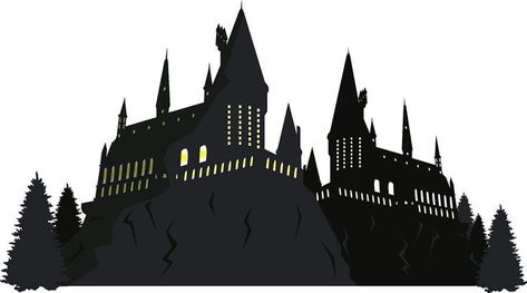 The Burrow Harry Potter, Hogwarts Castle Silhouette, Harry Potter Silhouette, Harry Potter Castle, Harry Potter Christmas Decorations, Holiday Door Decorations, Game Gifts, Video Games Gift, Harry Potter Birthday Party