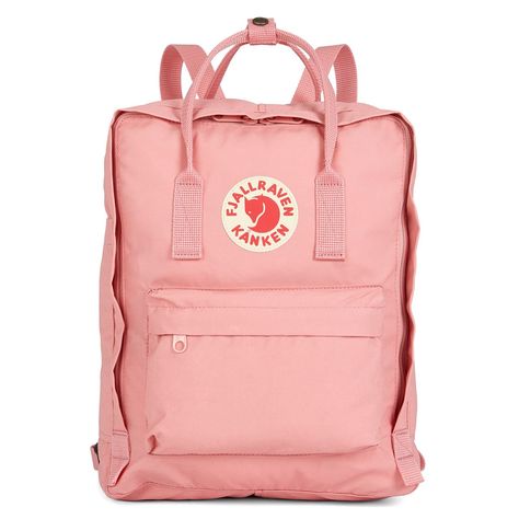 Pink Kanken, Light Pink Outfit, Pink School Bags, Light Pink Backpack, Mochila Fjallraven Kanken, Pink Heart Jewelry, Kanken Classic, Purple Converse, Preppy Gifts