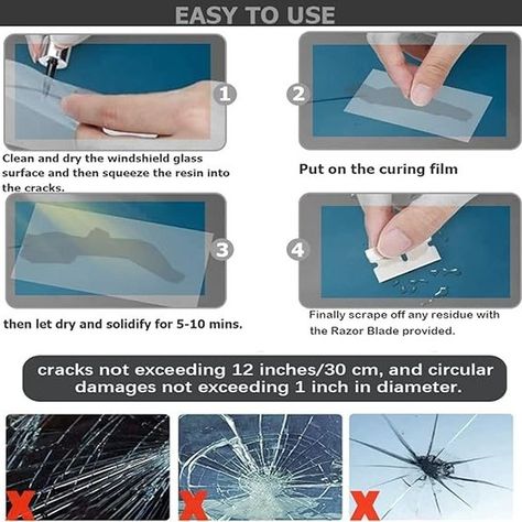 🚗✨ Say Goodbye to Cracked Windows! ✨🚗 Don't let a cracked window ruin your view! Our Car Window Cracks Gone Glass Repair Kit makes it easy to fix chips and cracks, restoring your windshield to like-new condition. Save time and money with this quick and effective solution. 🔸 Easy to Use - Repair your windshield in minutes 🔸 Professional Results - Restores clarity and strength 🔸 Cost-Effective - Avoid expensive replacements 🔸 Versatile - Works on all types of automotive glass Get back on the... Cracked Window, Windshield Repair, Windshield Glass, Car Fix, Glass Repair, Laminated Glass, Window Repair, Screen Repair, Auto Glass