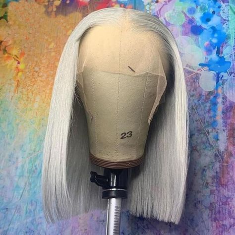 Grey Bob, Wigs Short, Bouncy Hair, Short Human Hair Wigs, Bob Lace Front Wigs, Human Wigs, Remy Human Hair Wigs, Brazilian Remy Hair, Lace Front Human Hair