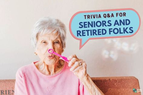 If you've been on this earth for many decades, you'll have a ton of knowledge to showcase with our bumper trivia for seniors and retired folks. Let's play! Food Trivia Questions And Answers, Trivia For Seniors, Food Trivia, Fun Trivia Questions, Alzheimers Activities, Senior Games, Elderly Activities, Meals On Wheels, Trivia Questions And Answers