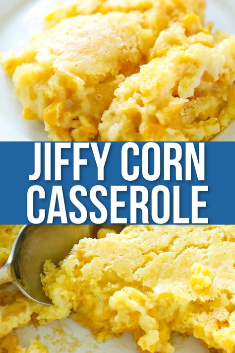 corn casserole in a dish Corn Casserole Jiffy No Cream Corn, Cornbread Casserole No Sour Cream, Corn Casserole Without Cream Style Corn, Jiffy Mix Corn Pudding Recipe, Corn Casserole No Cream Corn, Corn Casserole Jiffy Easy No Sour Cream, Corn Pudding Recipe Jiffy No Sour Cream, 5 Ingredient Corn Casserole Jiffy, Corn Casserole Jiffy No Sour Cream