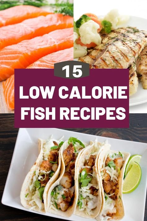 15 Family Friendly Fish Recipes Meals that are low calorie and high in protein. #seafoodmeals #fish #lowcalorie Pescatarian Recipes Low Calorie, Low Cal Tostadas, Low Cal Tilapia Recipes, Tilapia Recipes Low Calorie, Low Calorie Fish Meals, Protein Fish Recipes, Low Cholesterol Recipes Dinner Fish, Low Cholesterol Seafood Recipes, Low Calorie Lobster Recipes