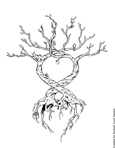 Intertwined trees Two Trees Intertwined, Family Tree Drawing, Tree Tattoo Meaning, Roots Tattoo, Dove Tattoo Design, Family Tree Tattoo, Tree Printable, Dove Tattoo, Pine Tree Tattoo