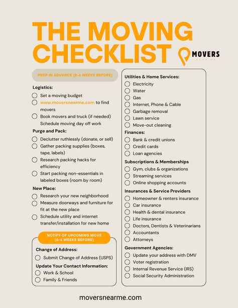 moving checklist pdf Checklist For Moving Out, List Of Things To Do When Moving, List For Moving Out, Moving Out Planner, Best Packing Tips For Moving, Moving Cross Country Checklist, Move Out List, Checklist For Moving Out Of State, Out Of State Moving Checklist