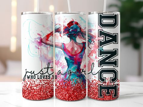 Dance Tumbler, Tumbler Download, Dance Teacher Gifts, Sublimation Tumbler Designs, Girls Tumbler, Dance Teacher, Gift Love, Sublimation Tumbler, 20oz Tumbler