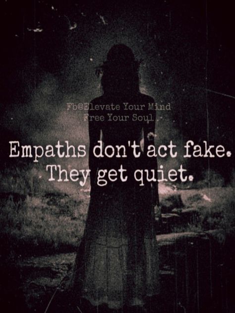 Empaths don't act fake. They get quiet. Dark Empath, Witchcraft Meaning, Lioness Quotes, Witchcraft Quotes, Free Your Soul, Dark Inspiration, Spiritual Poems, Universe Quotes Spirituality, Empath Abilities