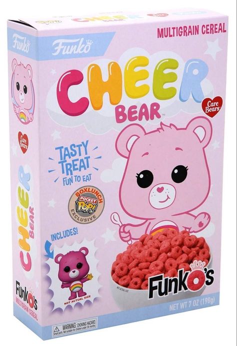 Care Bears Cheer Bear, Kids Cereal, Pony Birthday Party, Cheer Bear, Barbie Gifts, Funko Pop Collection, Hello Kitty Coloring, Stationary School, Multigrain