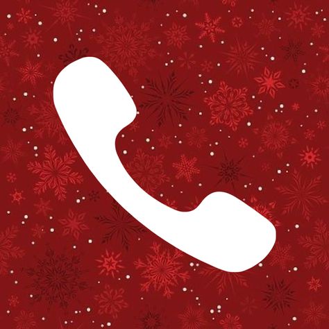 Phone Christmas Icon, Christmas Iphone Icons Aesthetic, Christmas Ios Icons, Christmas App Icons Red, Christmas Wallper, Widget Christmas, Christmas Photos App Icon, Phone App Icon, Homescreen Background