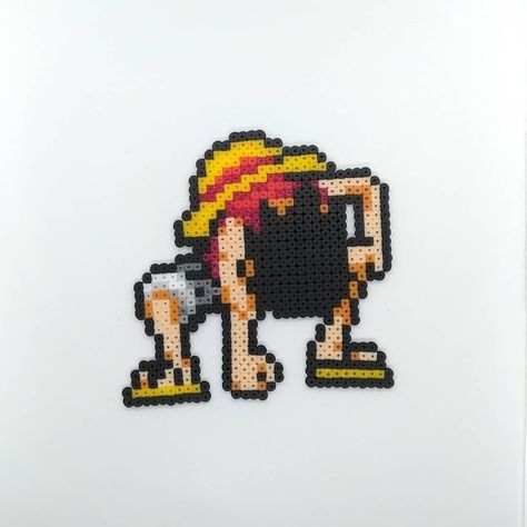 Luffy Gear 5 Wallpaper, Pixel Art Crochet, Gear 5 Wallpaper, Anime Pixel, Pixel Beads, Fuse Bead Patterns, Arte 8 Bits, Easy Pixel Art, 8bit Art