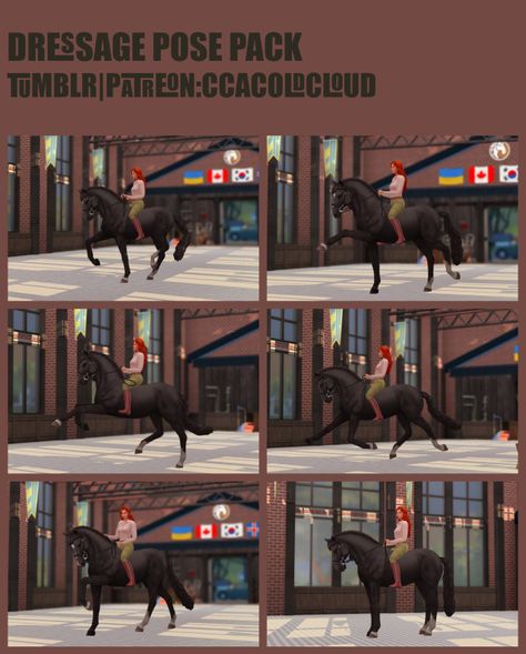 TS4 Poses on Tumblr Sims 4 Horse Ranch, Poses Sims 4, Horse Poses, Ts4 Poses, Horse Games, Horse Dressage, Sims Games, Best Sims, Horse Ranch