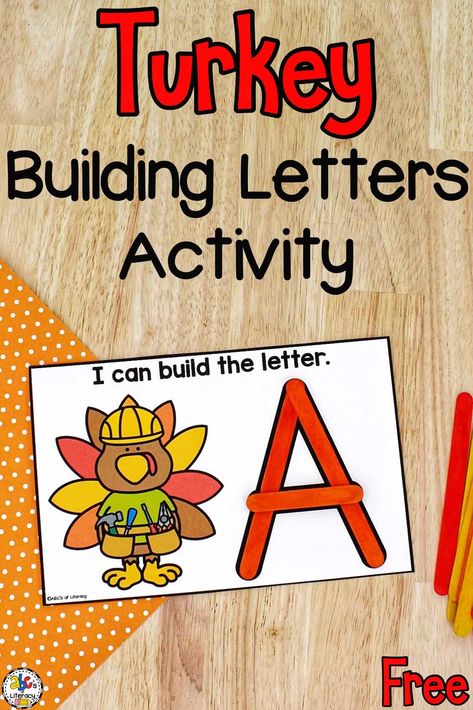 Thanksgiving Abc Activities, Thanksgiving For Preschool Activities, Turkey Letter Activities Preschool, Turkey For Preschoolers, Thanksgiving Letter Activities, Turkey Alphabet Letters, Hands On Thanksgiving Activities For Preschool, Turkey Literacy Activities Preschool, Parts Of A Turkey Preschool