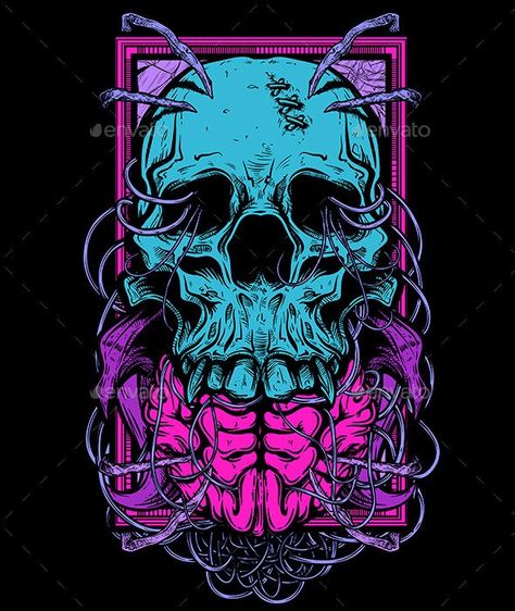 Skull And Brain, Skull Images, Skeleton Illustration, Arte Grunge, Skull Illustration, Skull Artwork, Graffiti Wallpaper, Skull Wallpaper, Skull Art