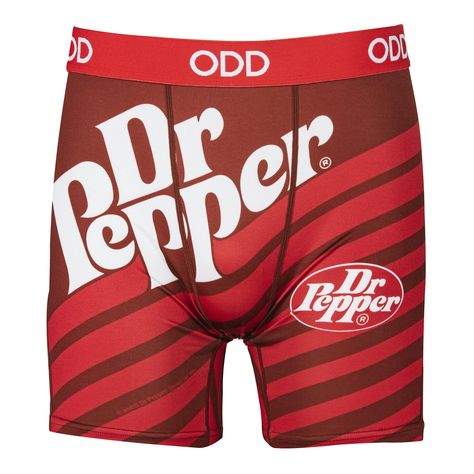 Funny Mens Boxers, Doctor Pepper, Dr Pepper Soda, Red White Stripes, Bold Logo, Crazy Socks, Dr Pepper, 4 Way Stretch Fabric, Novelty Print