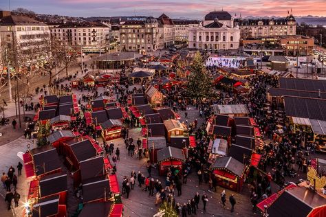 How to Spend the Holidays in Zurich — Twinkling Christmas Markets, Mouthwatering Fondue, and Luxury Hotels Included Zurich Christmas, Switzerland Christmas, Zurich Airport, Switzerland Tourism, Europe City, Christmas Experiences, Family Beach Trip, Paris Travel Guide, Switzerland Travel