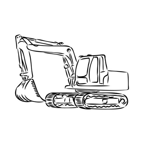 Excavator Tattoo Ideas, Construction Site Drawing, Excavator Tattoo, Excavator Drawing, Excavator Vector, Sagittarius Tattoo, Paint Inspo, Scorpion Tattoo, Half Sleeve Tattoos For Guys