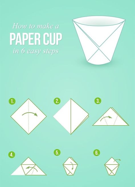 Origami Cup, Making Origami, Paper Cup Crafts, Paper Folding Crafts, Origami For Beginners, Origami Patterns, Instruções Origami, How To Make Origami, Cup Crafts