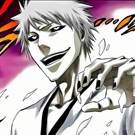 Hollow Ichigo Manga, White Ichigo Manga, White Ichigo Icon, White Ichigo, Hollow Ichigo, Ichigo Hollow, Ichigo Manga, Bleach Pictures, Manga Colored