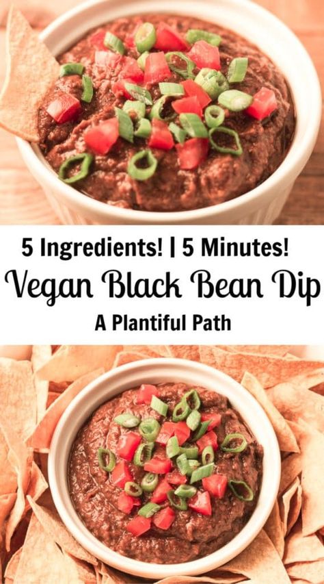 Vegan Appetizers Recipes, Vegan Appetizer, Black Bean Dip, My New Life, Oil Free Vegan Recipes, Vegan Pantry, Vegetable Dip, Vegan Party, Vegan Dip