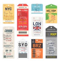 Airplane Ticket, Baggage Tag, Ticket Design, Airplane Tickets, Baggage Tags, Luggage Labels, Ticket Template, Free Vector Art, Logo Inspiration