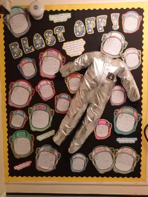 Helmet Template, Literacy Display, Space Theme Classroom, Cool Science Fair Projects, Earth Sun And Moon, Transition Activities, Space Helmet, Space Classroom, Eyfs Classroom