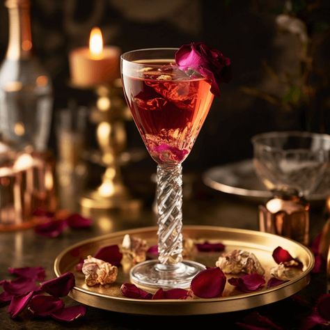 Picture of an alluring mixed drink Royal Romance cocktail Royal Drink, The Royal Romance, Chambord Cocktails, Nuts And Berries, Grape Crush, French Martini, Raspberry Mojito, Royal Romance, Notes Making