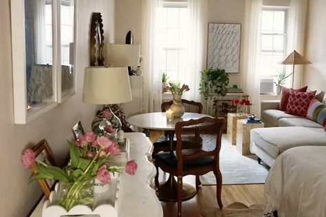 This home was an entry in the 2023 Small/Cool Contest! Nyc Studio Apartment Layout, Small Nyc Apartment, Realistic Apartment, New York Studio Apartment, Casita Ideas, Nyc Studio Apartments, 2023 Decor, Tiny Studio Apartments, Apartment In New York