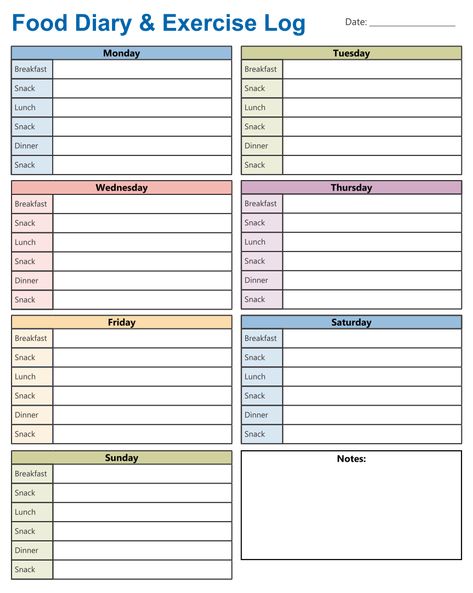 Diet Journal Template - 10 Free PDF Printables | Printablee planneressentialsbundle #freeplannerprintables Workout Tracker Printable Free, Food Tracker Printable, 2024 Diet, Workout Log Printable, Tracker Printable Free, Workout Logs, Workout Tracker Printable, Bullet Journal Template, College Notes Organization